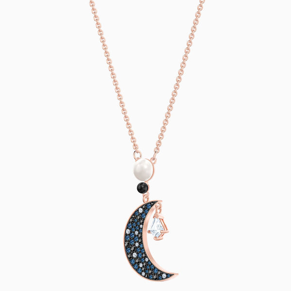 Symbolic Pendant, Multi-colored, Rose-gold Tone Plated